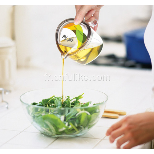 Bouteilles d&#39;huile et de vinaigre de haute qualité avec poignée